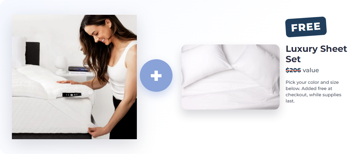 Free Luxury Sheet Set with your order